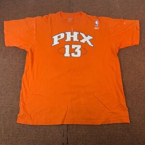 Reebok Phoenix Suns Steve Nash 13 NBA T Shirt Mens Large Orange Player Tee